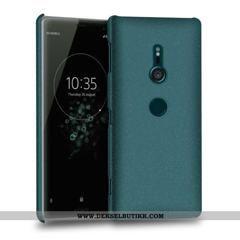 Deksel Sony Xperia Xz3 Nubuck Grønn Mobiltelefon, Etui Sony Xperia Xz3 Beskyttelse Tilbud