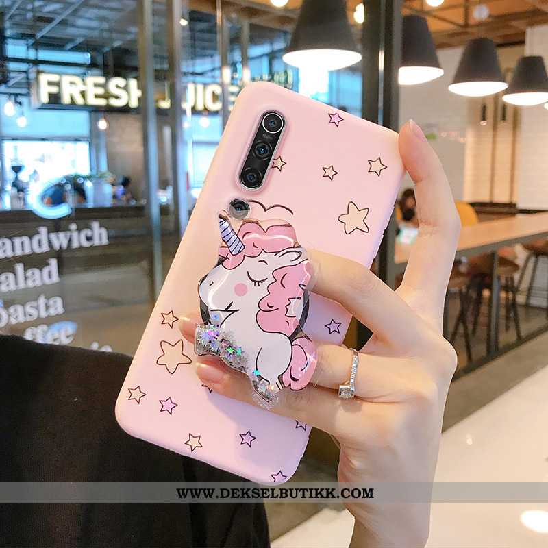 Deksel Xiaomi Mi 10 Cartoon Mobiltelefon Silikon Hjerte Blå, Etui Xiaomi Mi 10 Vakker Rabatt