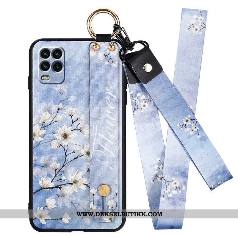 Deksel Xiaomi Mi 10 Lite Hengende Ornamenter Nubuck Nye Liten Blå, Etui Xiaomi Mi 10 Lite Trend Tilb