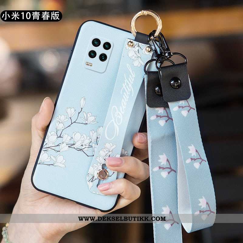 Deksel Xiaomi Mi 10 Lite Ultra Silikon Kunst Nubuck Rosa, Etui Xiaomi Mi 10 Lite Tynne Billige