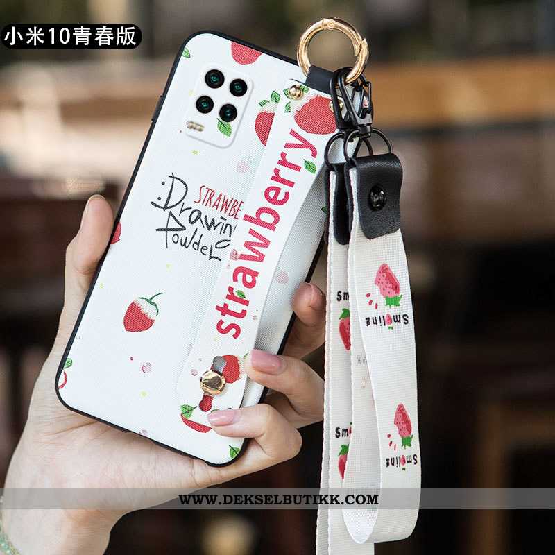 Deksel Xiaomi Mi 10 Lite Ultra Silikon Kunst Nubuck Rosa, Etui Xiaomi Mi 10 Lite Tynne Billige