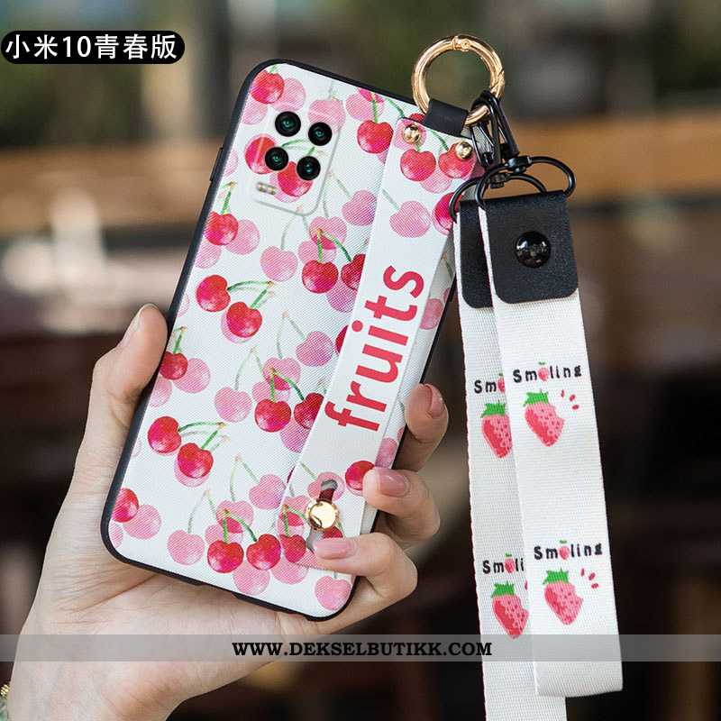 Deksel Xiaomi Mi 10 Lite Ultra Silikon Kunst Nubuck Rosa, Etui Xiaomi Mi 10 Lite Tynne Billige