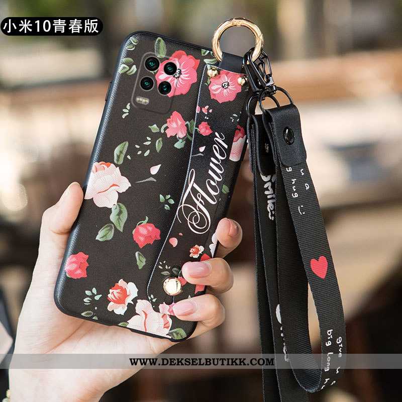 Deksel Xiaomi Mi 10 Lite Ultra Silikon Kunst Nubuck Rosa, Etui Xiaomi Mi 10 Lite Tynne Billige