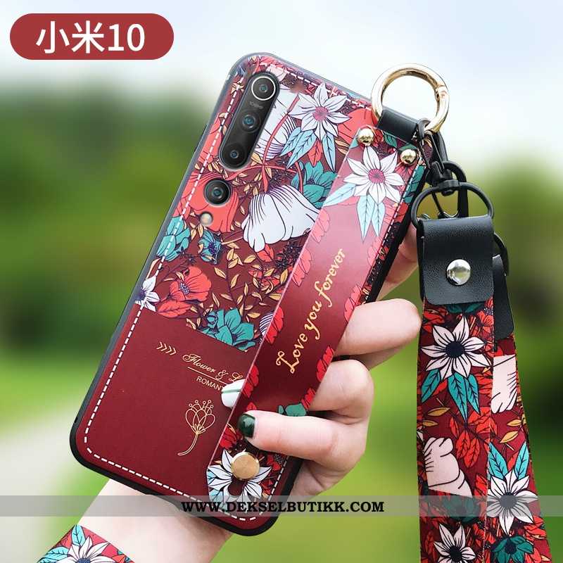 Deksel Xiaomi Mi 10 Silikon Kreativ Mobiltelefon Liten Rød, Etui Xiaomi Mi 10 Beskyttelse Tilbud