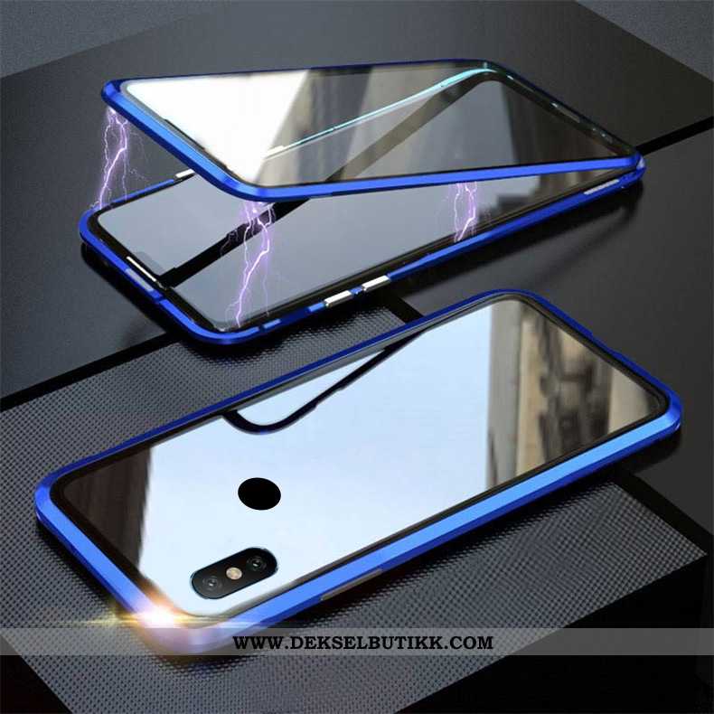 Deksel Xiaomi Mi 8 Beskyttelse Kreativ Anti-fall Frame Svart, Etui Xiaomi Mi 8 Glass Kjøpe