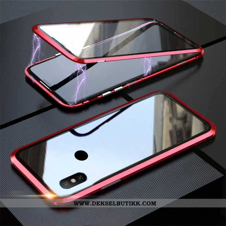 Deksel Xiaomi Mi 8 Beskyttelse Kreativ Anti-fall Frame Svart, Etui Xiaomi Mi 8 Glass Kjøpe