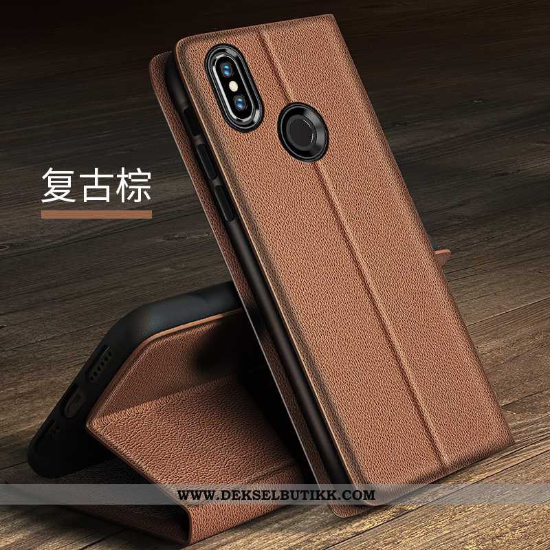 Deksel Xiaomi Mi 8 Beskyttelse Ungdom Kort Svart, Etui Xiaomi Mi 8 Skinndeksel Kjøpe