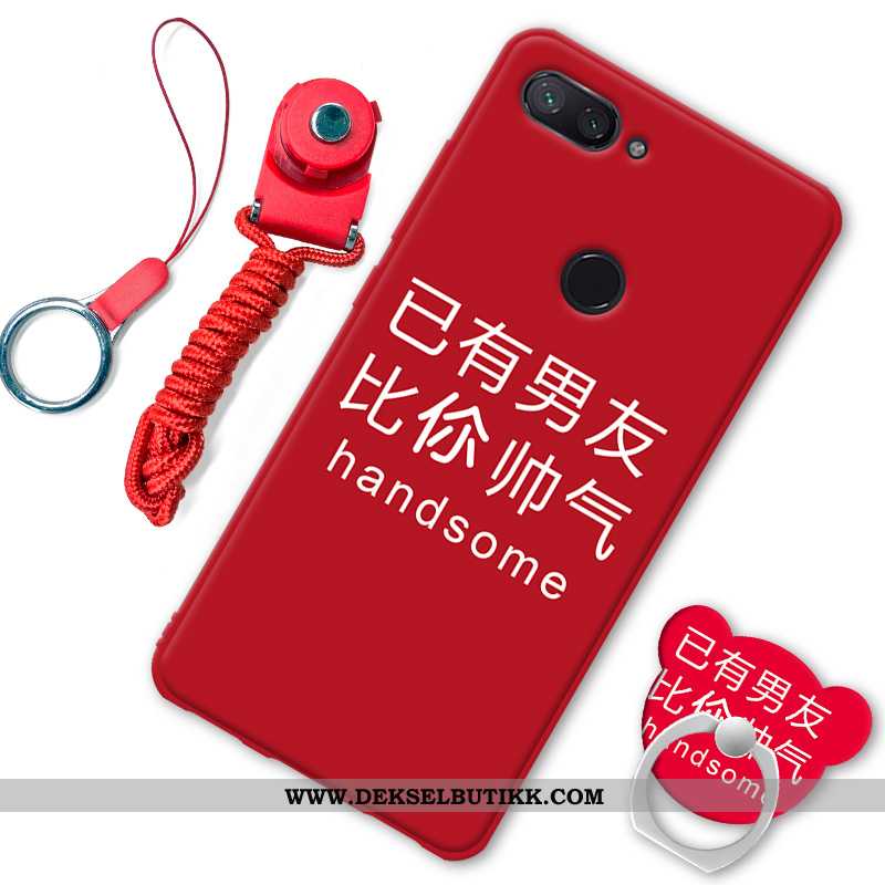 Deksel Xiaomi Mi 8 Lite Beskyttelse Etui Svart, Xiaomi Mi 8 Lite Myke Rabatt