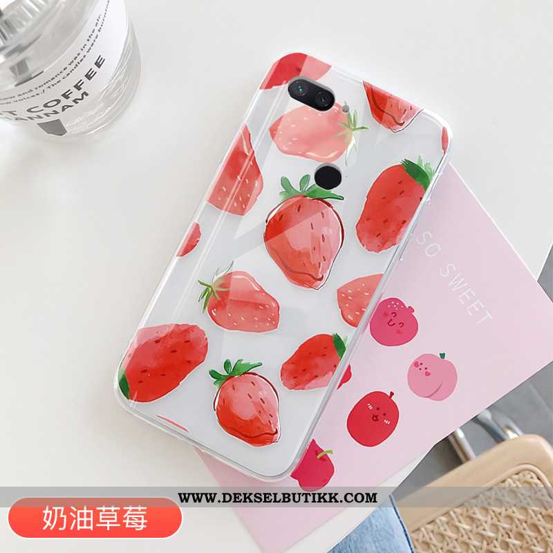 Deksel Xiaomi Mi 8 Lite Beskyttelse Mobiltelefon Frukt Lovers Rosa, Etui Xiaomi Mi 8 Lite Gjennomsik