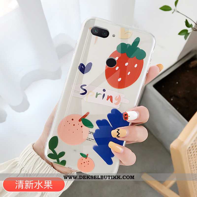 Deksel Xiaomi Mi 8 Lite Beskyttelse Mobiltelefon Frukt Lovers Rosa, Etui Xiaomi Mi 8 Lite Gjennomsik