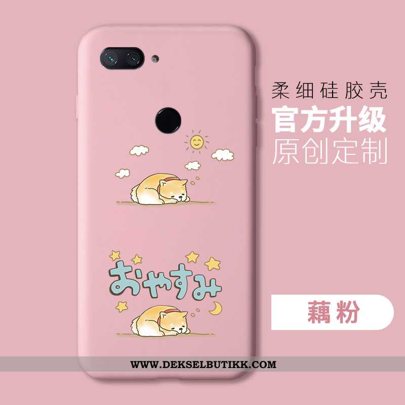 Deksel Xiaomi Mi 8 Lite Beskyttelse Myke Silikon Enkel Rosa, Etui Xiaomi Mi 8 Lite Mote Tilbud