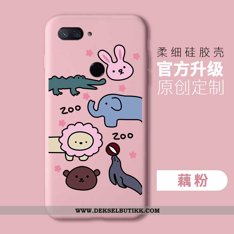 Deksel Xiaomi Mi 8 Lite Beskyttelse Myke Silikon Enkel Rosa, Etui Xiaomi Mi 8 Lite Mote Tilbud