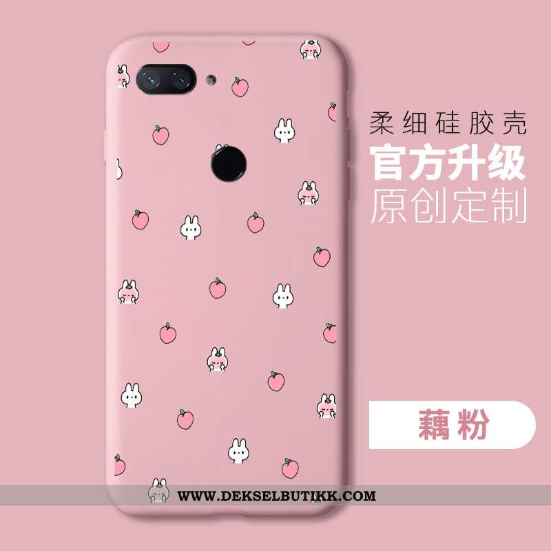 Deksel Xiaomi Mi 8 Lite Beskyttelse Myke Silikon Enkel Rosa, Etui Xiaomi Mi 8 Lite Mote Tilbud