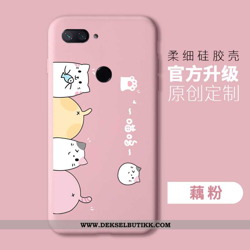 Deksel Xiaomi Mi 8 Lite Beskyttelse Myke Silikon Enkel Rosa, Etui Xiaomi Mi 8 Lite Mote Tilbud