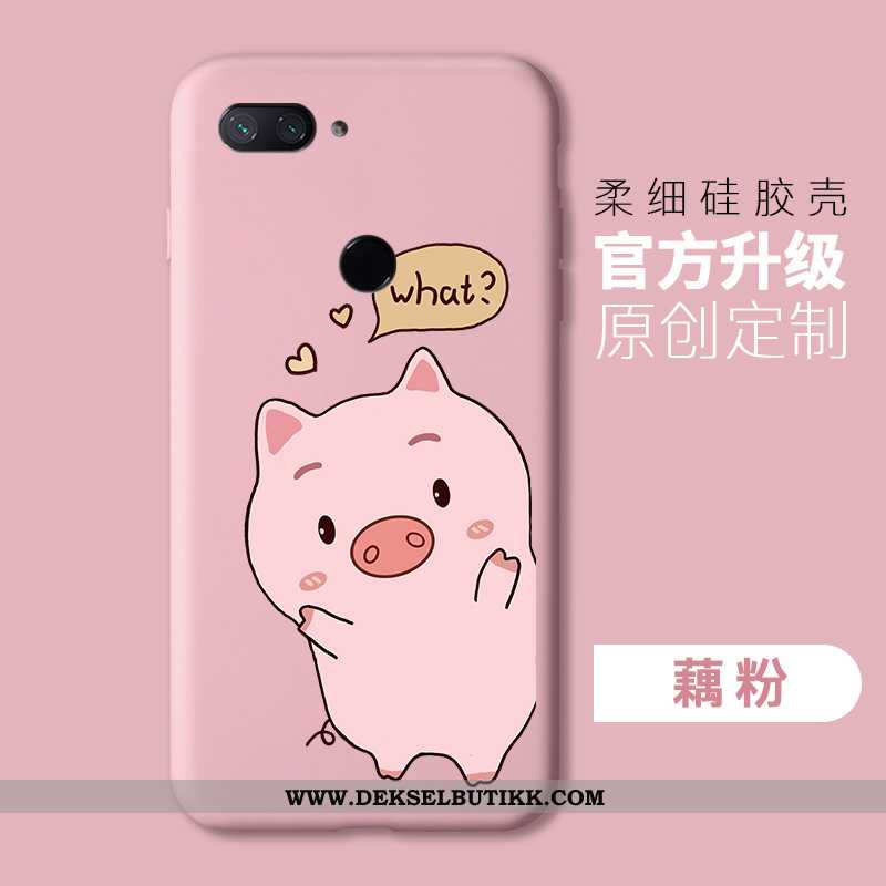 Deksel Xiaomi Mi 8 Lite Beskyttelse Myke Silikon Enkel Rosa, Etui Xiaomi Mi 8 Lite Mote Tilbud