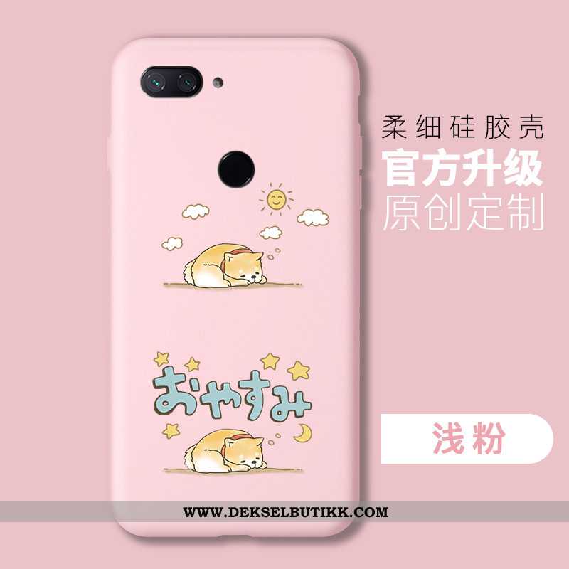 Deksel Xiaomi Mi 8 Lite Beskyttelse Myke Silikon Enkel Rosa, Etui Xiaomi Mi 8 Lite Mote Tilbud