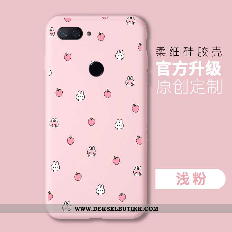 Deksel Xiaomi Mi 8 Lite Beskyttelse Myke Silikon Enkel Rosa, Etui Xiaomi Mi 8 Lite Mote Tilbud