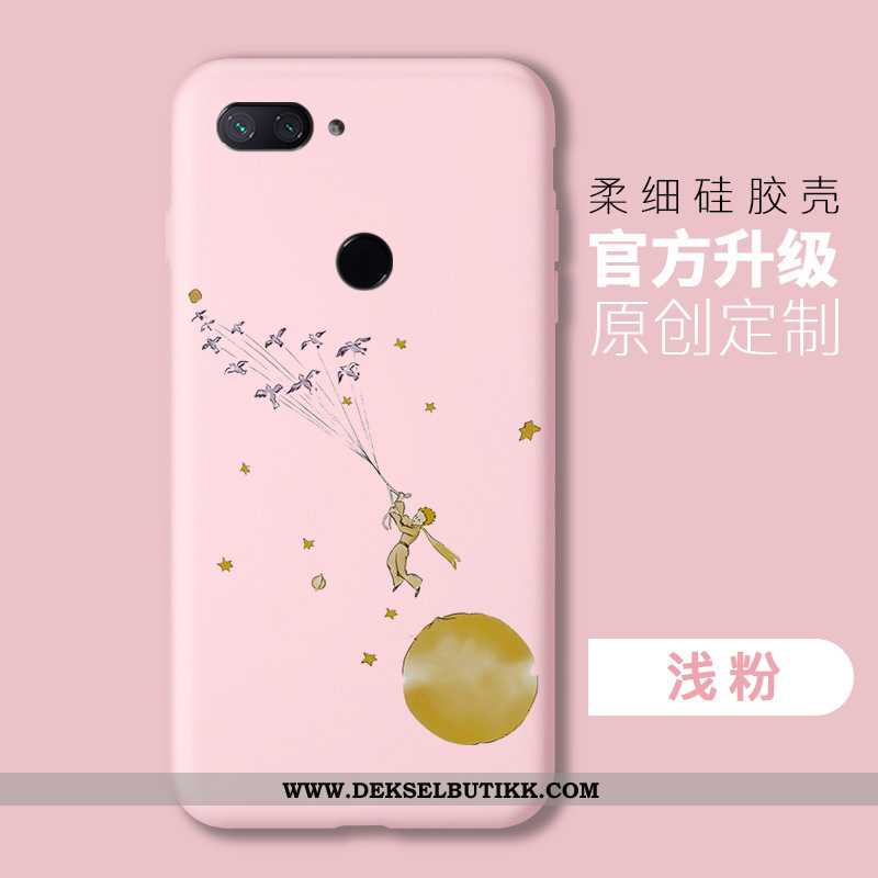 Deksel Xiaomi Mi 8 Lite Beskyttelse Myke Silikon Enkel Rosa, Etui Xiaomi Mi 8 Lite Mote Tilbud