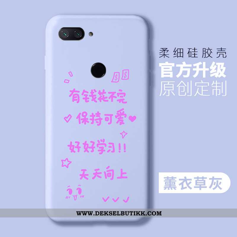 Deksel Xiaomi Mi 8 Lite Beskyttelse Myke Silikon Enkel Rosa, Etui Xiaomi Mi 8 Lite Mote Tilbud