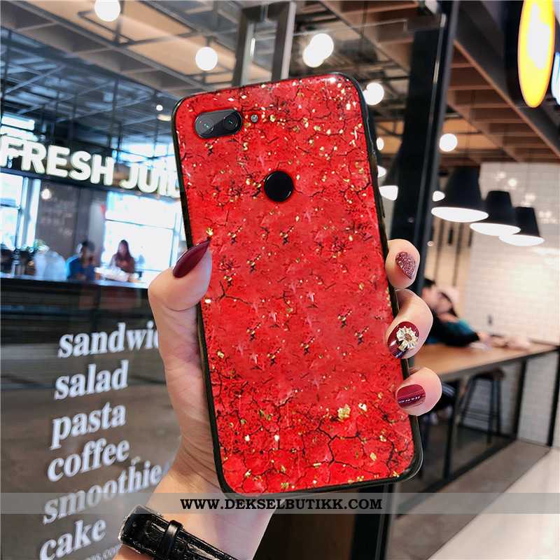 Deksel Xiaomi Mi 8 Lite Myke Net Red Liten Lovers Grønn, Etui Xiaomi Mi 8 Lite Mote Tilbud