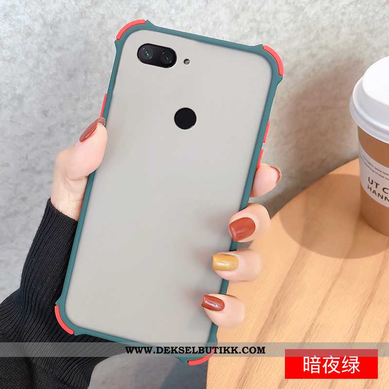 Deksel Xiaomi Mi 8 Lite Nubuck Hard Nye Grønn, Etui Xiaomi Mi 8 Lite Av Personlighet Billig