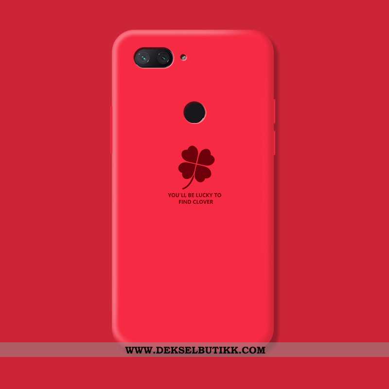 Deksel Xiaomi Mi 8 Lite Silikon Kreativ Mobiltelefon Rød, Etui Xiaomi Mi 8 Lite Av Personlighet Tilb