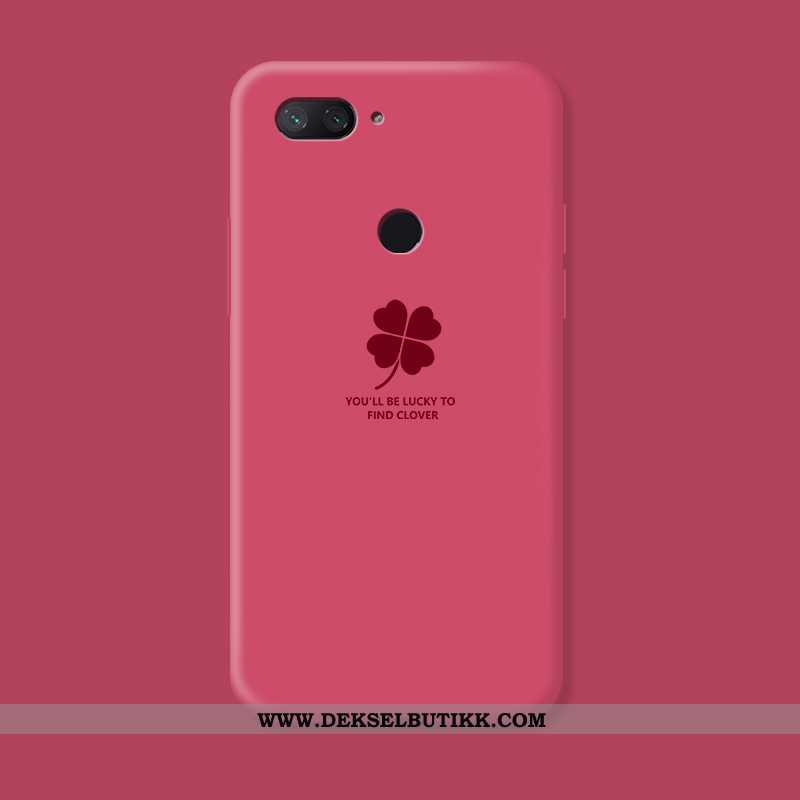 Deksel Xiaomi Mi 8 Lite Silikon Kreativ Mobiltelefon Rød, Etui Xiaomi Mi 8 Lite Av Personlighet Tilb