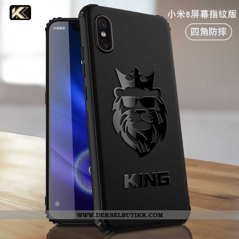 Deksel Xiaomi Mi 8 Myke Ungdom Tempe~~pos Svart, Etui Xiaomi Mi 8 Skjermbeskytter Billig