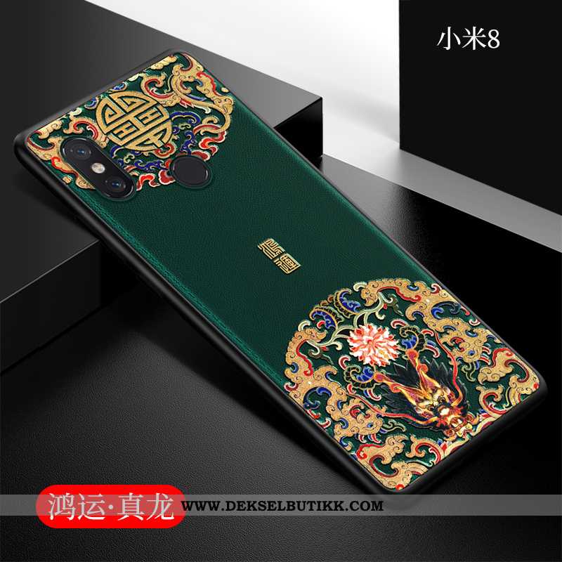 Deksel Xiaomi Mi 8 Mønster Etui Kinesisk Stil Myke Grønn, Xiaomi Mi 8 Ultra Tilbud