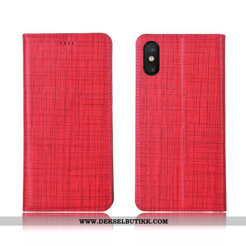 Deksel Xiaomi Mi 8 Pro Myke Liten Mønster Anti-fall Rød, Etui Xiaomi Mi 8 Pro Silikon På Nett