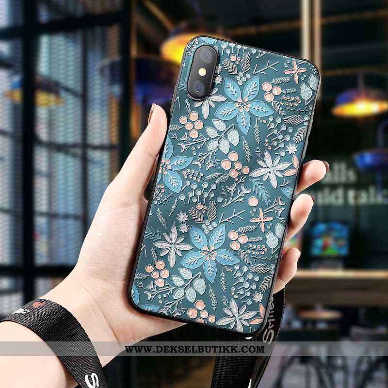 Deksel Xiaomi Mi 8 Pro Silikon Tredimensjonale Enkel Grønn, Etui Xiaomi Mi 8 Pro Beskyttelse Billige