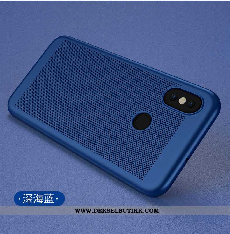 Deksel Xiaomi Mi 8 Trend Mobiltelefon Nubuck Beskyttelse Mørkeblå, Etui Xiaomi Mi 8 Tynne Butikk