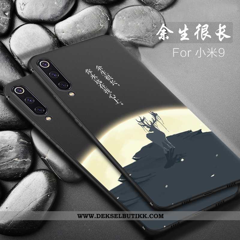 Deksel Xiaomi Mi 9 Beskyttelse Silikon Alt Inkludert Svart, Etui Xiaomi Mi 9 Nubuck Billige