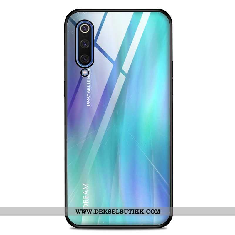 Deksel Xiaomi Mi 9 Glass Etui Hard Blå, Xiaomi Mi 9 Av Personlighet På Nett