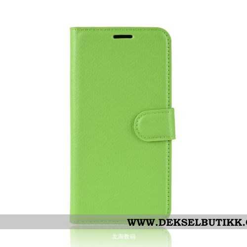 Deksel Xiaomi Mi 9 Lite Lommebok Enkel Clamshell Liten Grønn, Etui Xiaomi Mi 9 Lite Skinndeksel Buti