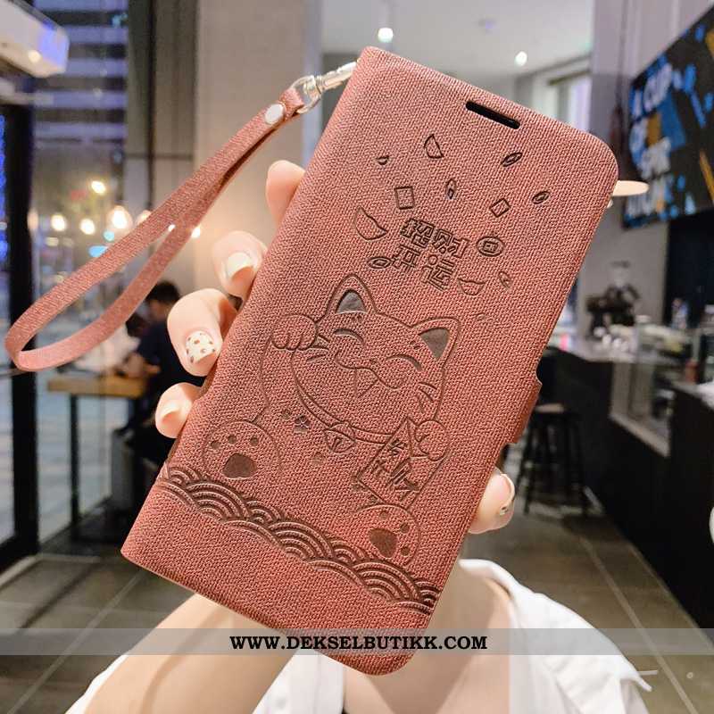 Deksel Xiaomi Mi 9 Lite Silikon Anti-fall Katt Blå, Etui Xiaomi Mi 9 Lite Beskyttelse Billige