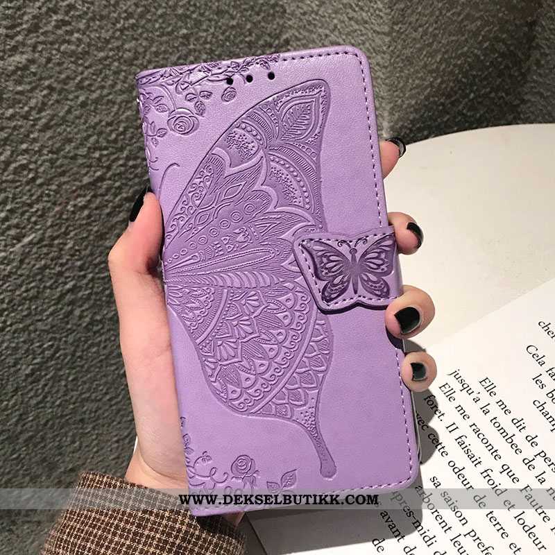 Deksel Xiaomi Mi 9 Skinndeksel Liten Lilla Folio, Etui Xiaomi Mi 9 Silikon Billige