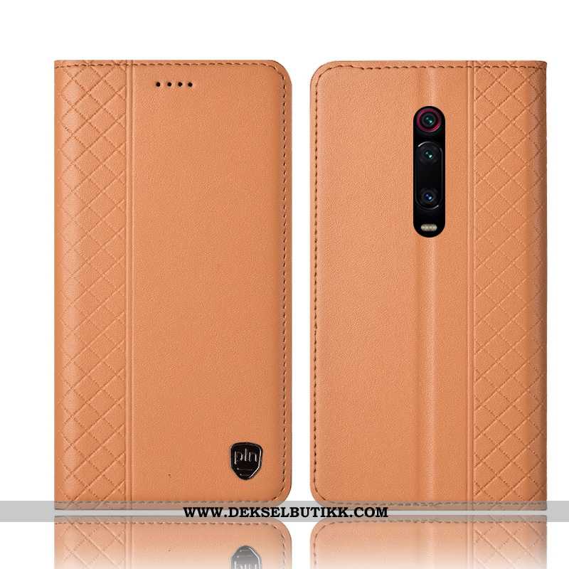 Deksel Xiaomi Mi 9t Beskyttelse Folio Ungdom Etui Gul, Xiaomi Mi 9t Skinn Tilbud