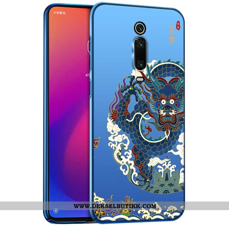 Deksel Xiaomi Mi 9t Pro Ultra Kinesisk Stil Blå, Etui Xiaomi Mi 9t Pro Tynne På Nett