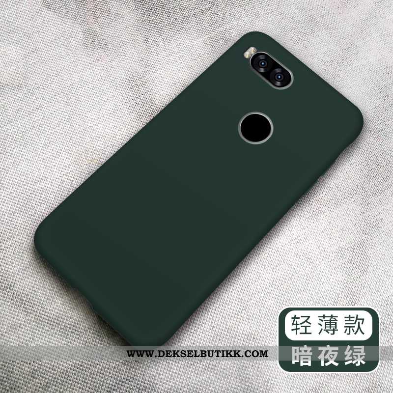 Deksel Xiaomi Mi A1 Nubuck Beskyttelse Enkel Monokrom Grønn, Etui Xiaomi Mi A1 Kreativ Tilbud