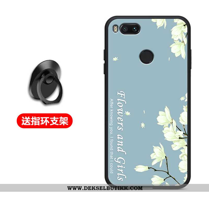 Deksel Xiaomi Mi A1 Nubuck Beskyttelse Mobiltelefon Silikon Svart, Etui Xiaomi Mi A1 Trend Billige