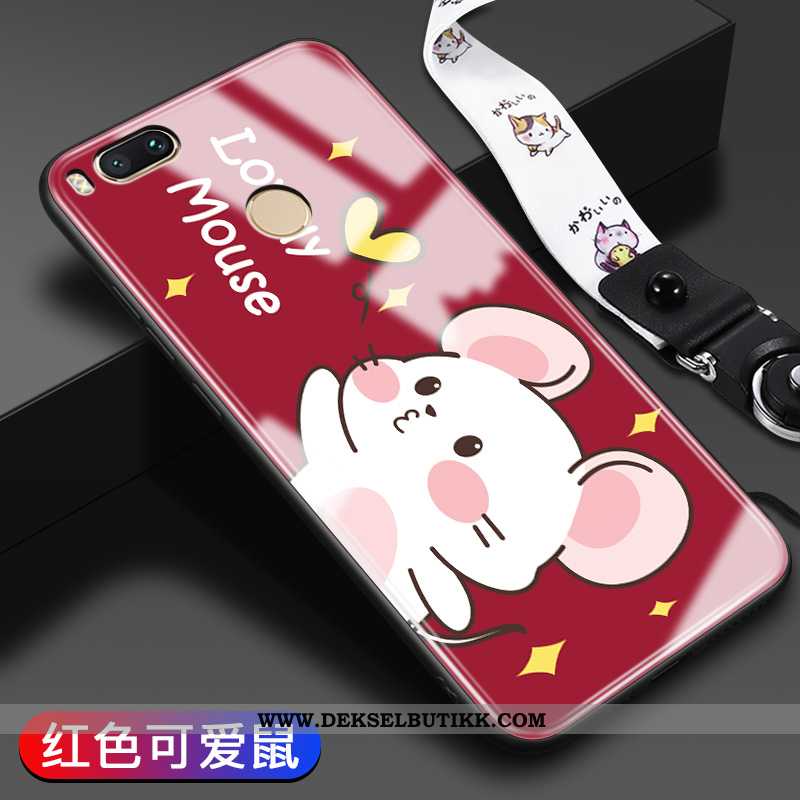 Deksel Xiaomi Mi A1 Trend Lovers Glass Vakker Rosa, Etui Xiaomi Mi A1 Myke Billige