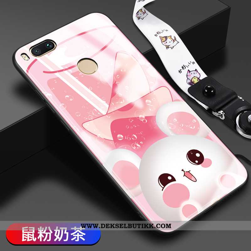 Deksel Xiaomi Mi A1 Trend Lovers Glass Vakker Rosa, Etui Xiaomi Mi A1 Myke Billige