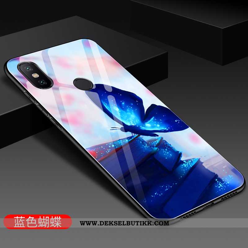 Deksel Xiaomi Mi A2 Kreativ Lette Net Red Glass Lilla, Etui Xiaomi Mi A2 Trend Billige