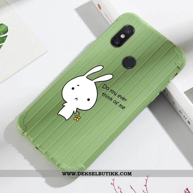 Deksel Xiaomi Mi A2 Lite Cartoon Mobiltelefon Silikon Anti-fall Grønn, Etui Xiaomi Mi A2 Lite Vakker