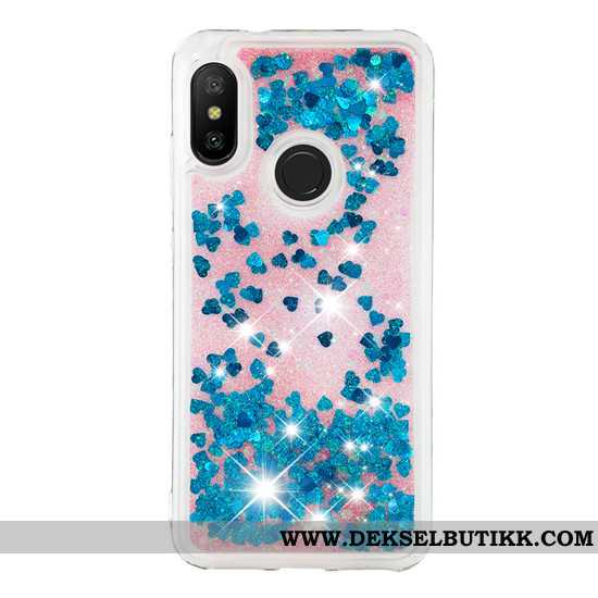 Deksel Xiaomi Mi A2 Lite Kreativ Mobiltelefon Rød Quicksand Lilla, Etui Xiaomi Mi A2 Lite Cartoon Bu