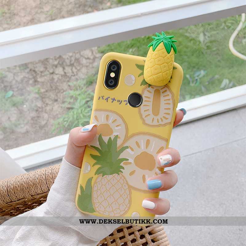 Deksel Xiaomi Mi A2 Lite Silikon Kreativ Vind Nye Gul, Etui Xiaomi Mi A2 Lite Av Personlighet Billig