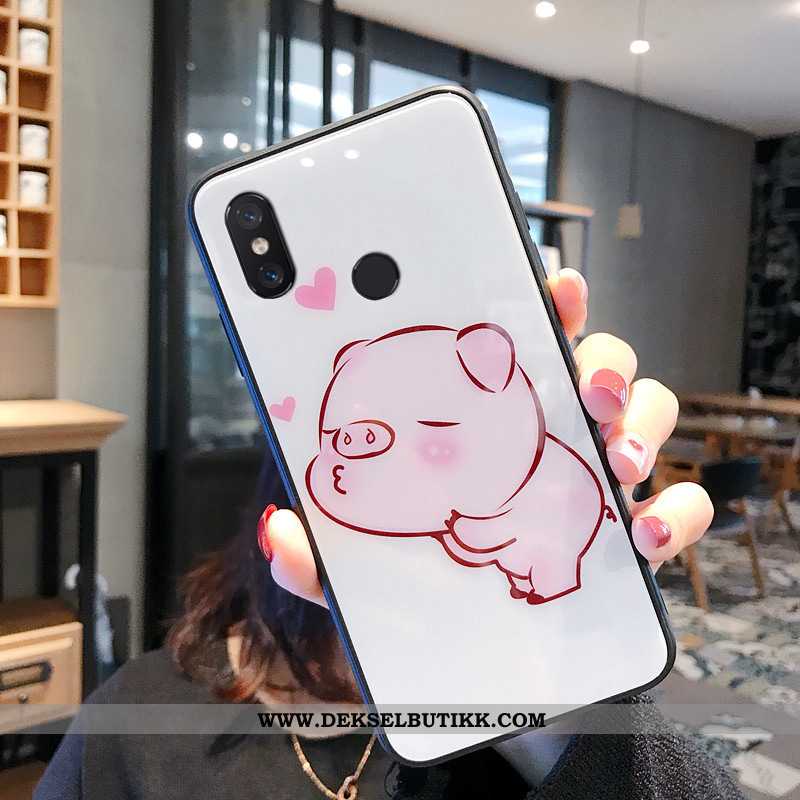 Deksel Xiaomi Mi A2 Silikon Myke Cartoon Mobiltelefon Rosa, Etui Xiaomi Mi A2 Glass På Nett