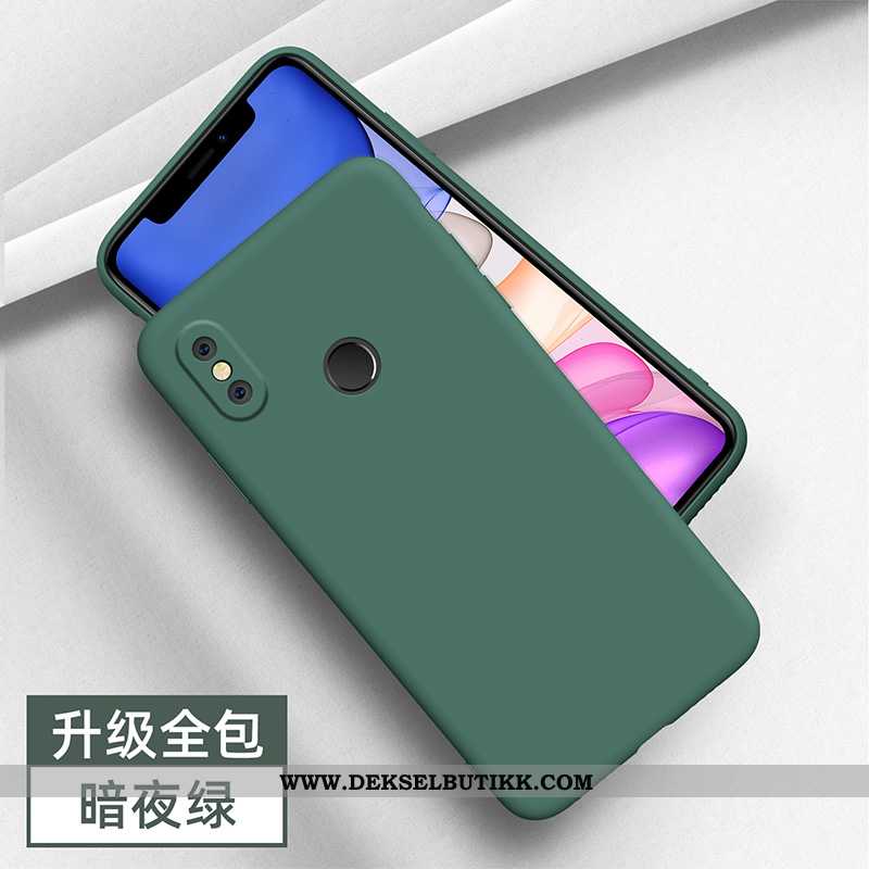 Deksel Xiaomi Mi A2 Silikon Tynne Grønn Anti-fall, Etui Xiaomi Mi A2 Beskyttelse Tilbud