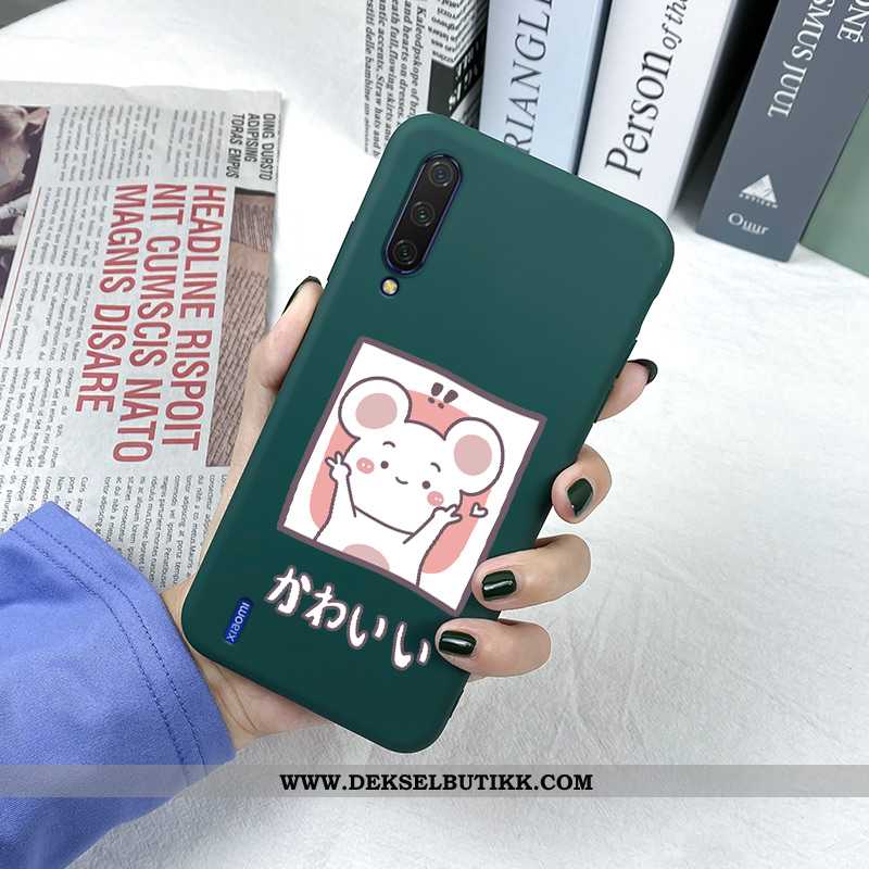 Deksel Xiaomi Mi A3 Av Personlighet Grønn Silikon Liten, Etui Xiaomi Mi A3 Cartoon Tilbud